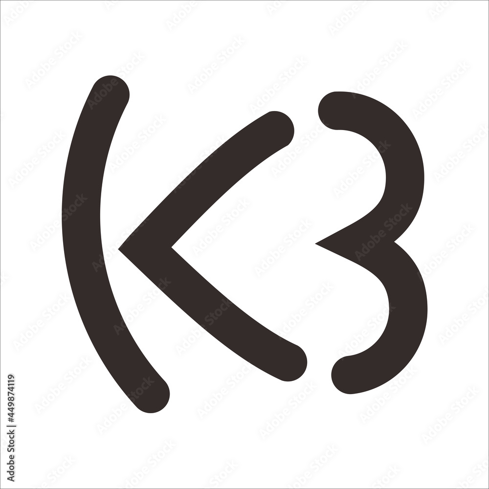 simple letter K and B logo. initials K and B logo design vector template simple letter K and B logo. initials K and B logo design vector template