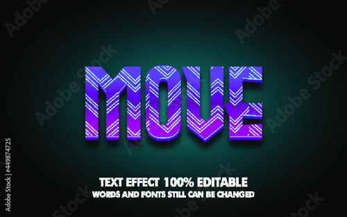 move text effect style
