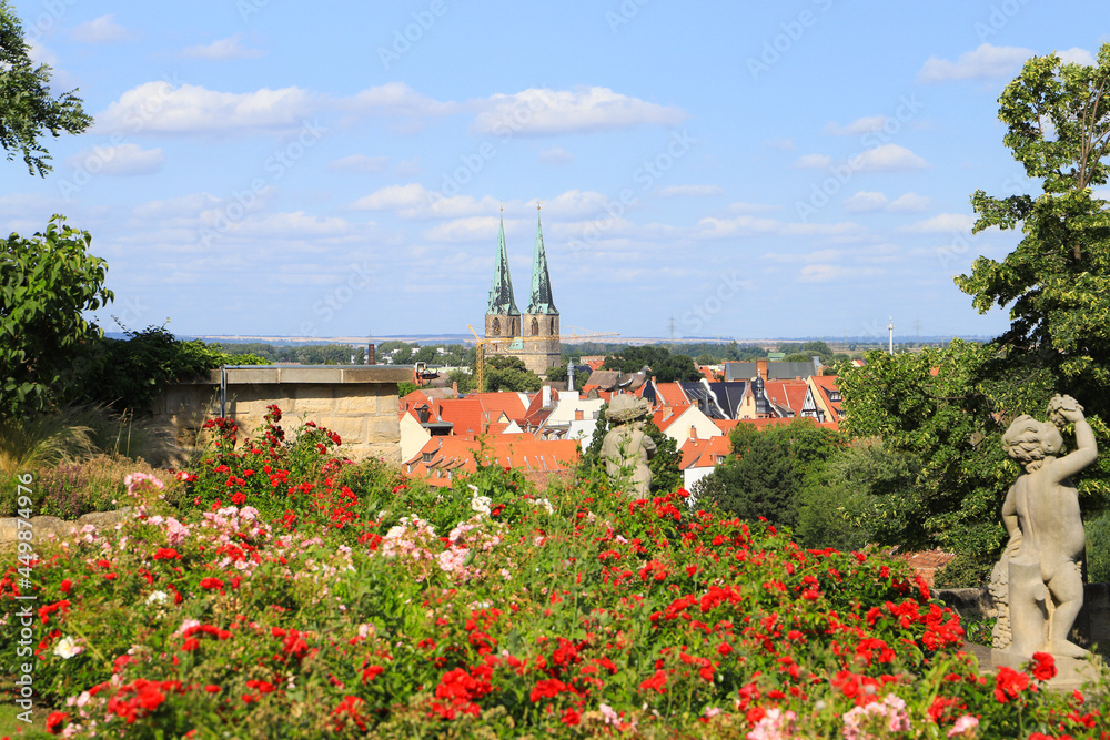 View to St. Nikolai church of Quedlinburg, Saxony Anhalt - Germany