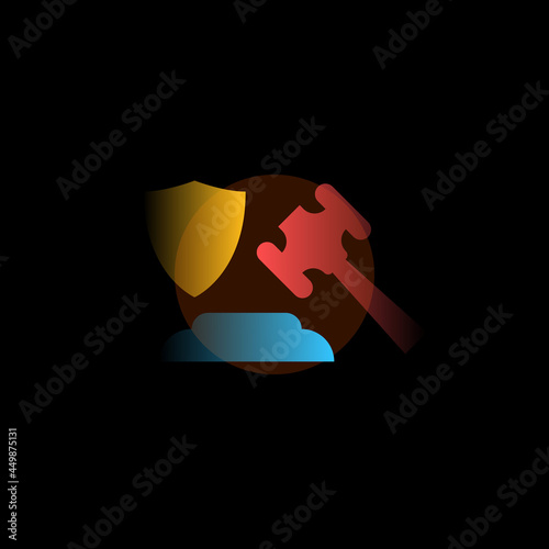 Fine. Vector icon in gradient style. Editable illustration