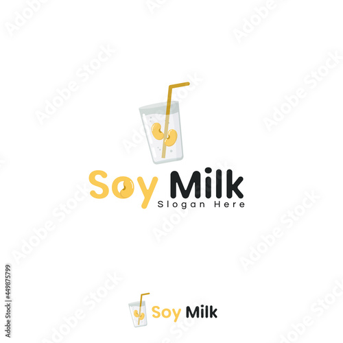 Logo soy milk helath fresh drink