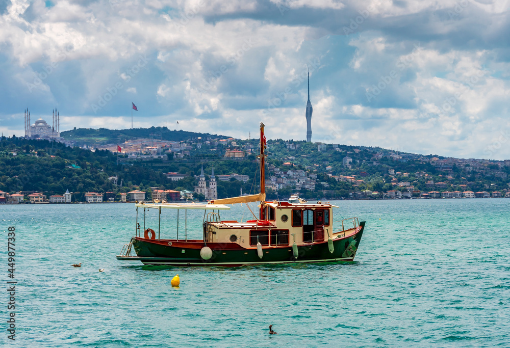 Bebek District coastline view in Istanbul Bebek District coastline view in Istanbul