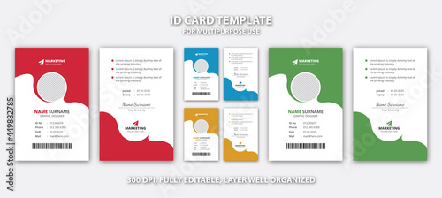 Creative Professional Unique ID Card Template Layout