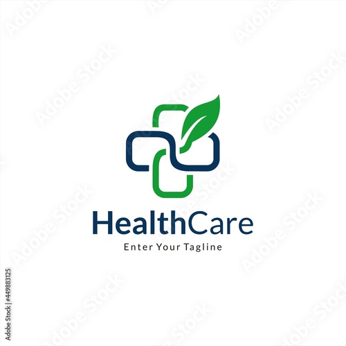 Health logo design that can be used for clinics or health centers