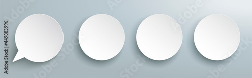 Circles Speech Bubble Header