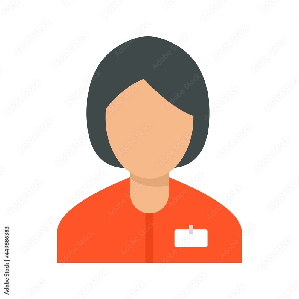 Internship manager icon flat isolated vector Internship manager icon flat isolated vector