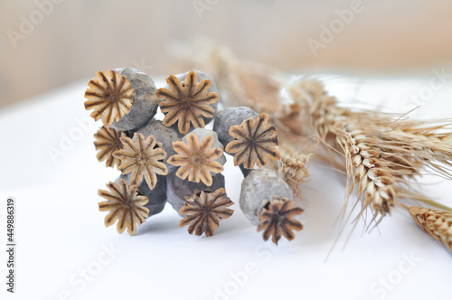 christmas decoration on wooden background