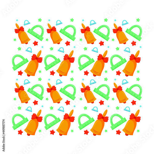 vector pattern on school subjects