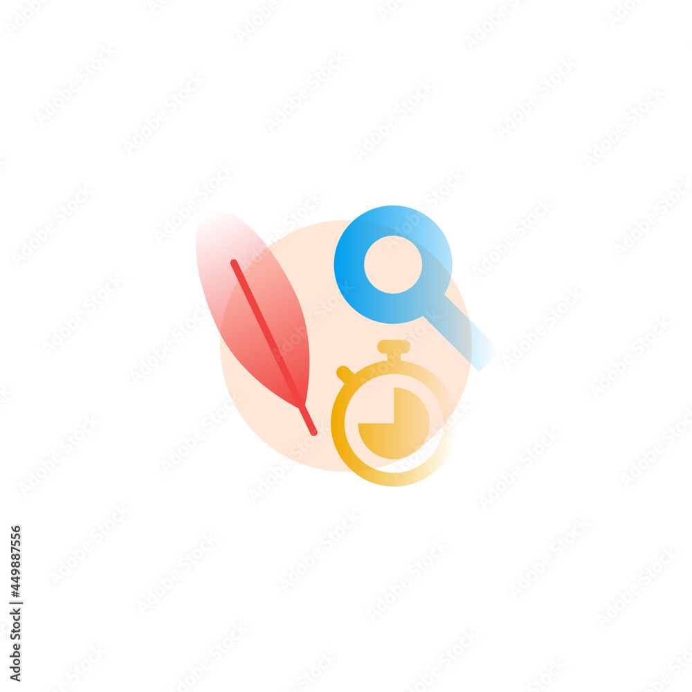 Pending. Vector icon in gradient style. Editable illustration Pending. Vector icon in gradient style. Editable illustration