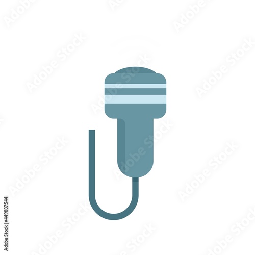 Medical ultrasound icon flat isolated vector