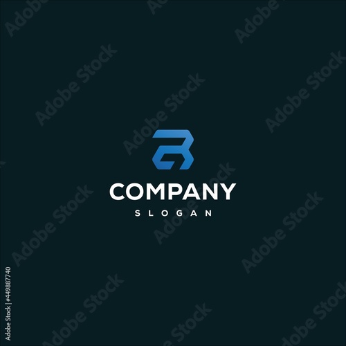 LETTER G B LOGO COMBINATION