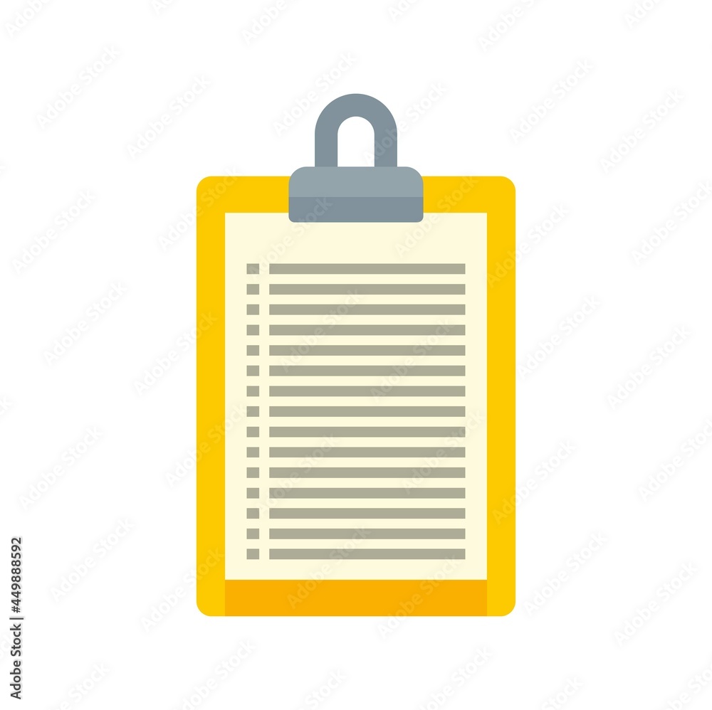 Storage card list icon flat isolated vector Storage card list icon flat isolated vector