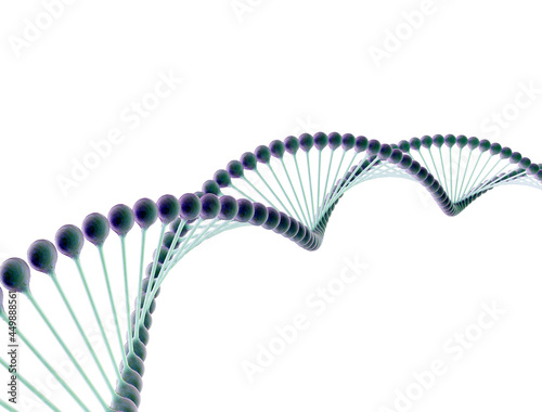 DNA isolated on white background	