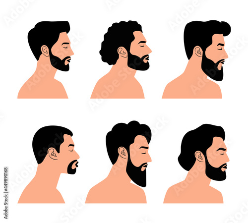 Side bearded face collection
