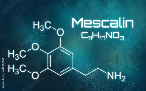 Chemische Formel von Mescalin