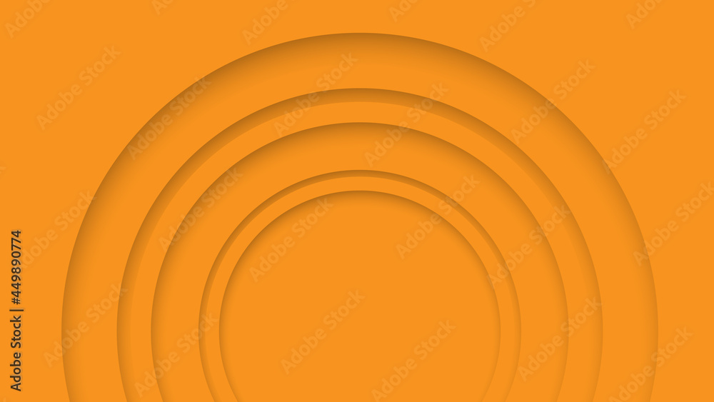 Obraz premium Bright orange stacked circle background
