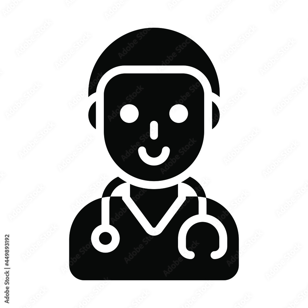 Doctor Healthcare Medical, vector graphic Illustration Icon.