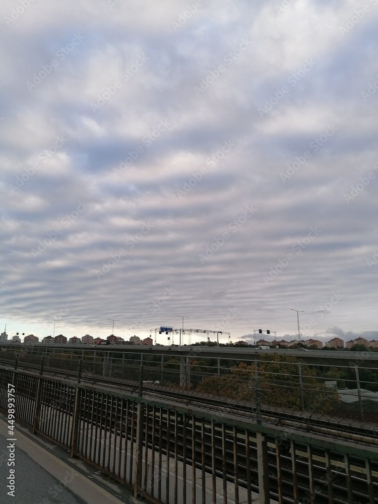 Crazy cloud formations over the Stockholm Sky