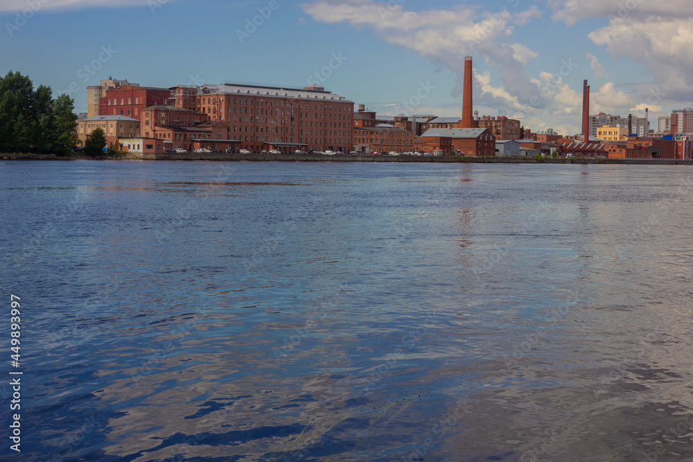 brick factory on the banks of the Neva River in St. Petersburg