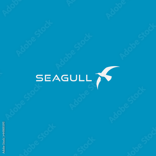 seagull logo design. logo template