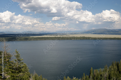 Grand Teton National Park. Portion of a view of Jenny Lake in Grand Teton National Park.