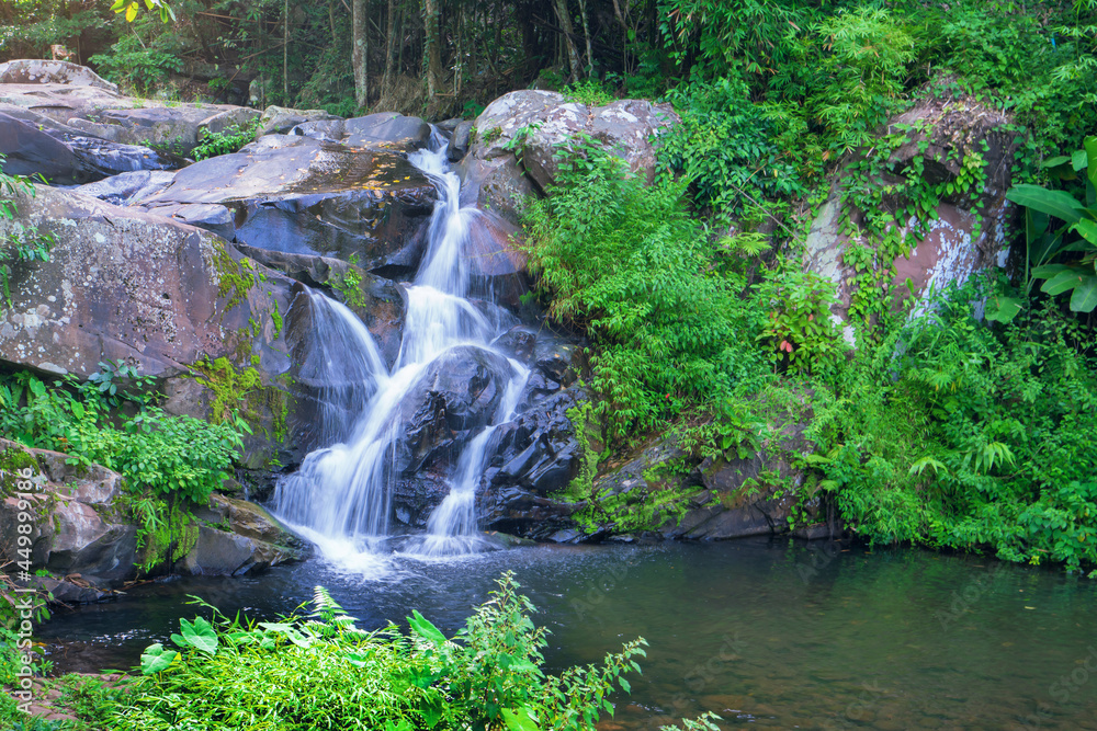 Waterfall scene at Phu Soi Dao national park in Uttaradit province Thailand Waterfall scene at Phu Soi Dao national park in Uttaradit province Thailand