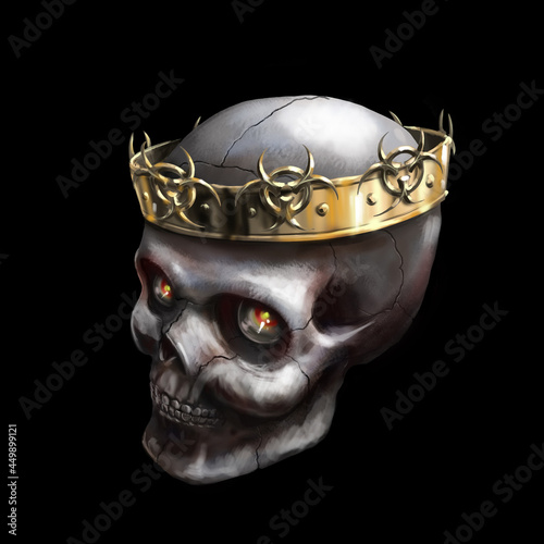 skull with crown