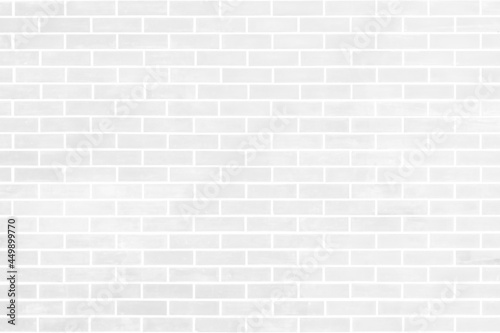 Light white color brick of wall background and pattern texture for background copy space in decoration of room in home