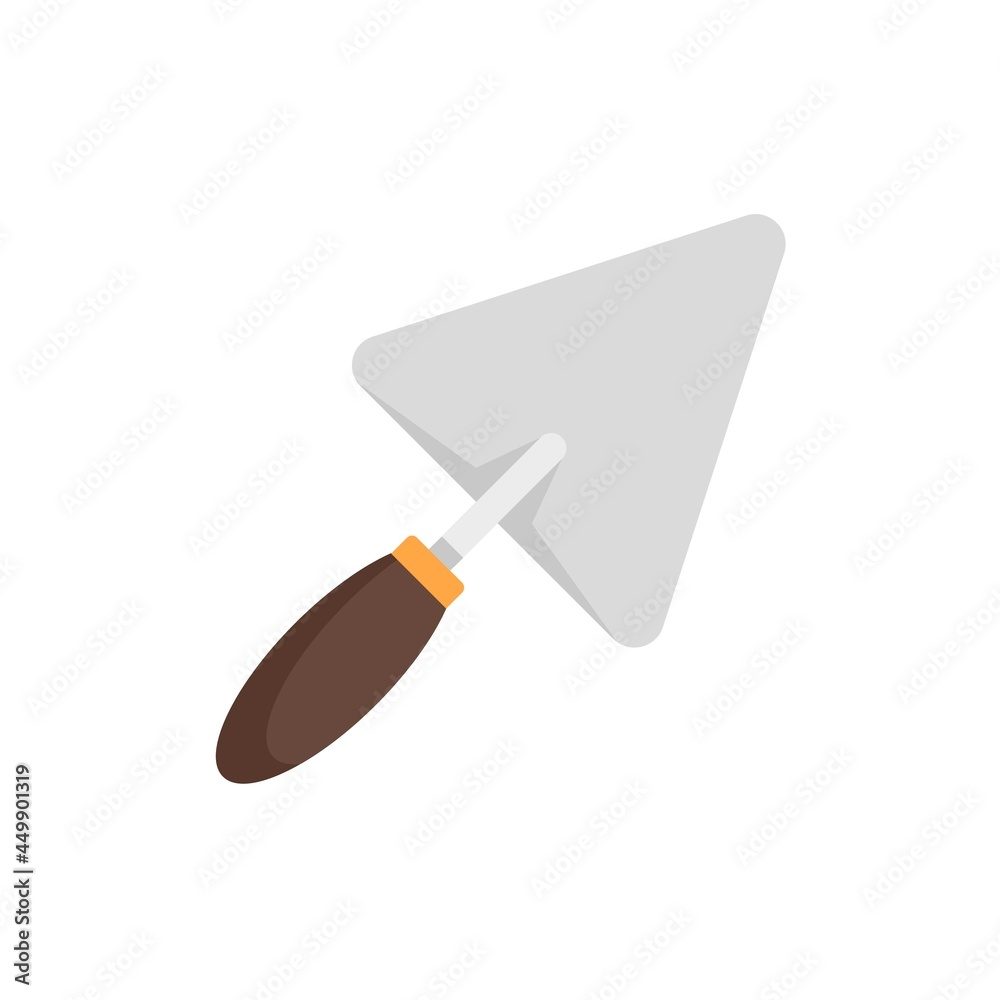 Trowel icon flat isolated vector Trowel icon flat isolated vector