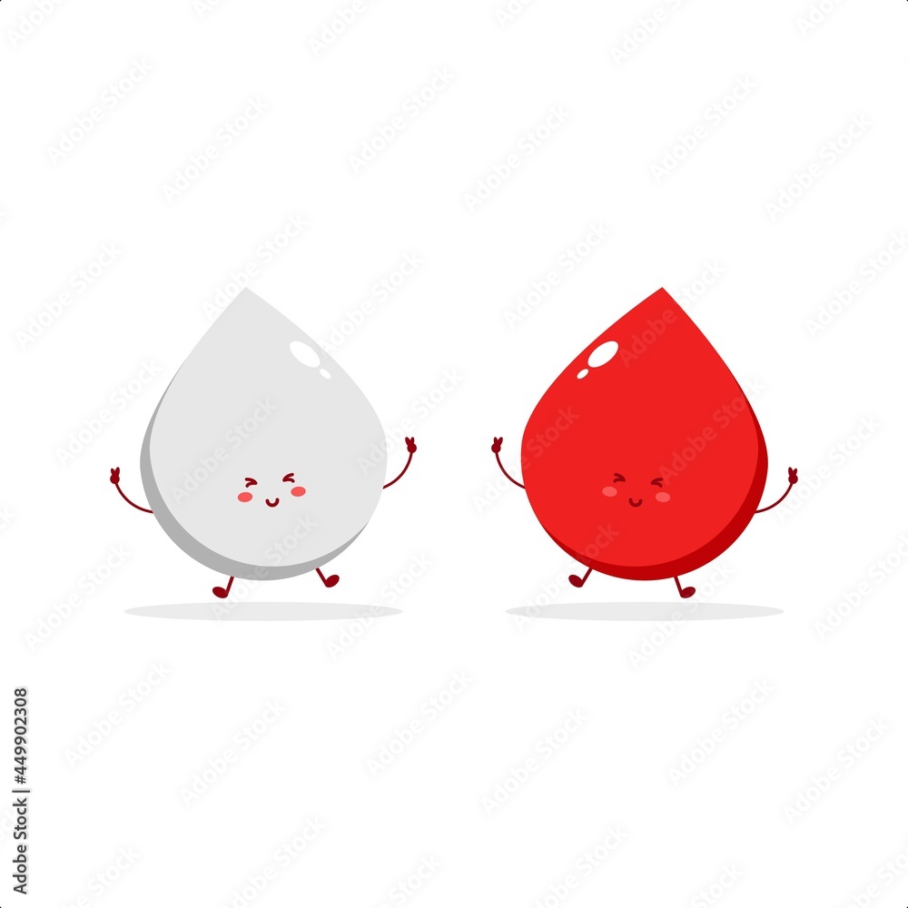 stomach and blood cute character illustration smile happy mascot logo kids play toys template stomach and blood cute character illustration smile happy mascot logo kids play toys template