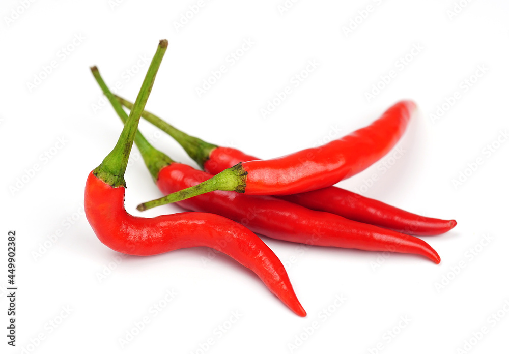 chili pepper isolated on a white background.