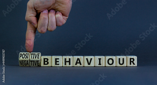 Fotografia Positive or negative behaviour symbol