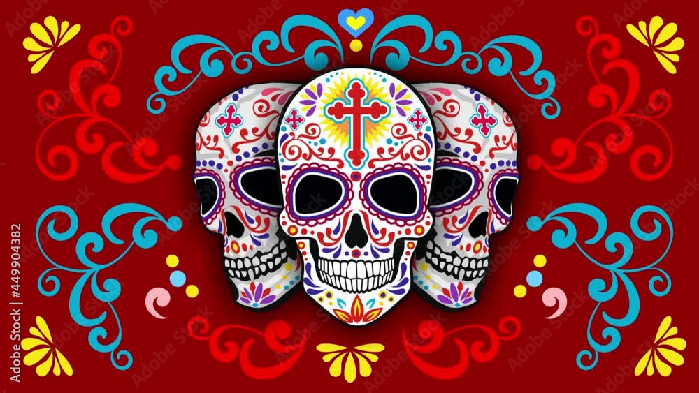 Holy Death, Day of the Dead, mexican sugar skull