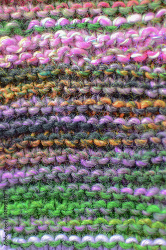 hand knitting background texture in striped colourful yarn  © MW Photography 