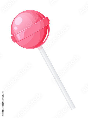 ロリポップのイラスト_棒付きキャンディー