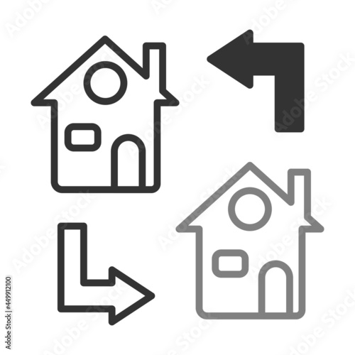 Transfer Linear Vector Icon Design