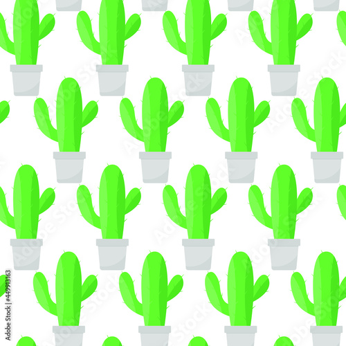 This is a seamless pattern texture of the house plants on a white background. Vector wrapping paper. © Halyna