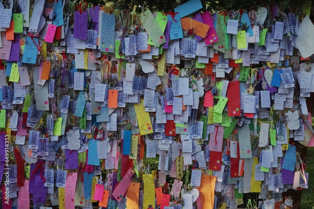 Fototapeta premium Wall of wishes