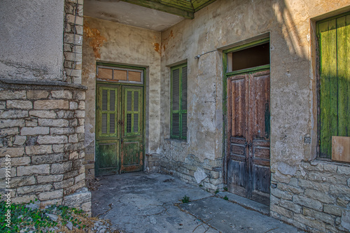 Door of abandon house in Limassol Cyprus © Christos