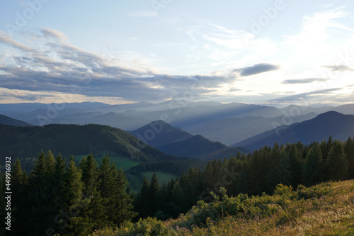 Landscape, beautiful Alps mountains in Austria.