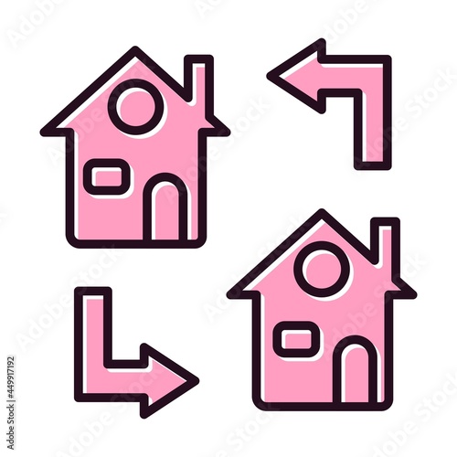 Transfer Filled Vector Icon Design