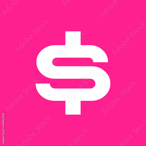 US Dollar sign. Element of money symbol icon. Premium quality graphic design icon. Baby Signs, outline symbols collection icon for websites, web design, mobile app on white background.