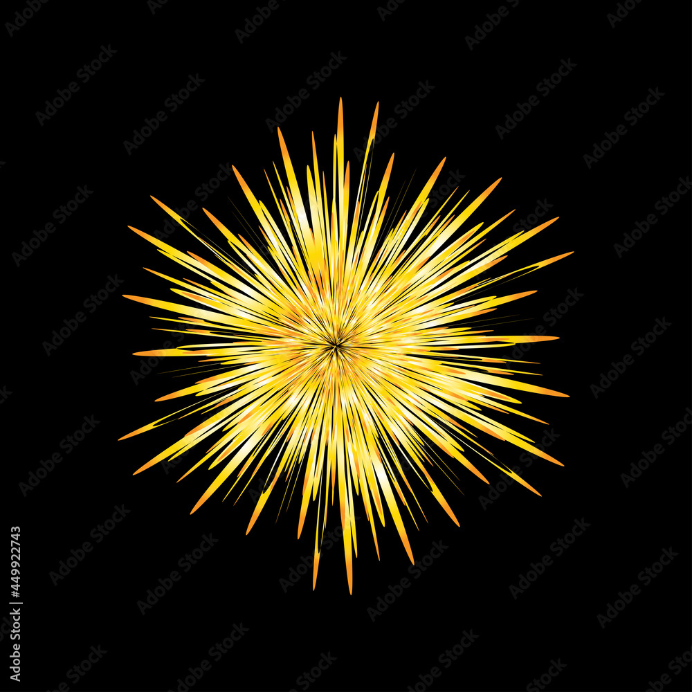 Star burst, explosion, Fiery sparks, Firework effect, sun blast vector design Star burst, explosion, Fiery sparks, Firework effect, sun blast vector design