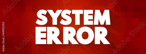 System Error text quote, concept background