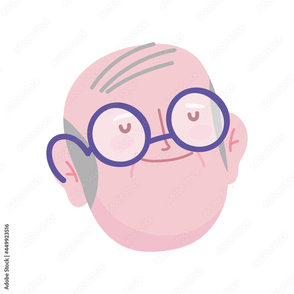 bald grandfather face bald grandfather face