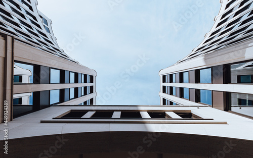 modern office building with sky