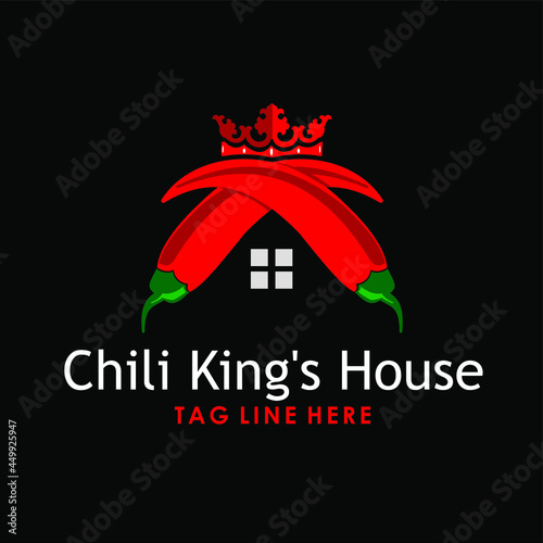 Food pepper hot chili cooking  House Chili hot kings traditional asian dinner healthy spice fresh red  vector illustration
