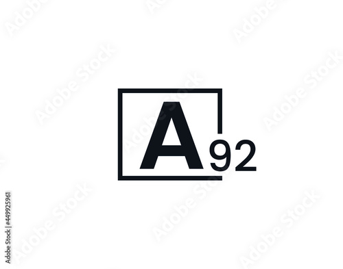 A92, 92A Initial letter logo