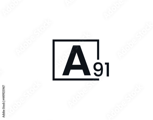 A91, 91A Initial letter logo