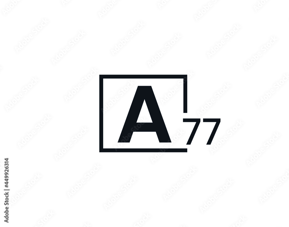 A77, 77A Initial letter logo A77, 77A Initial letter logo